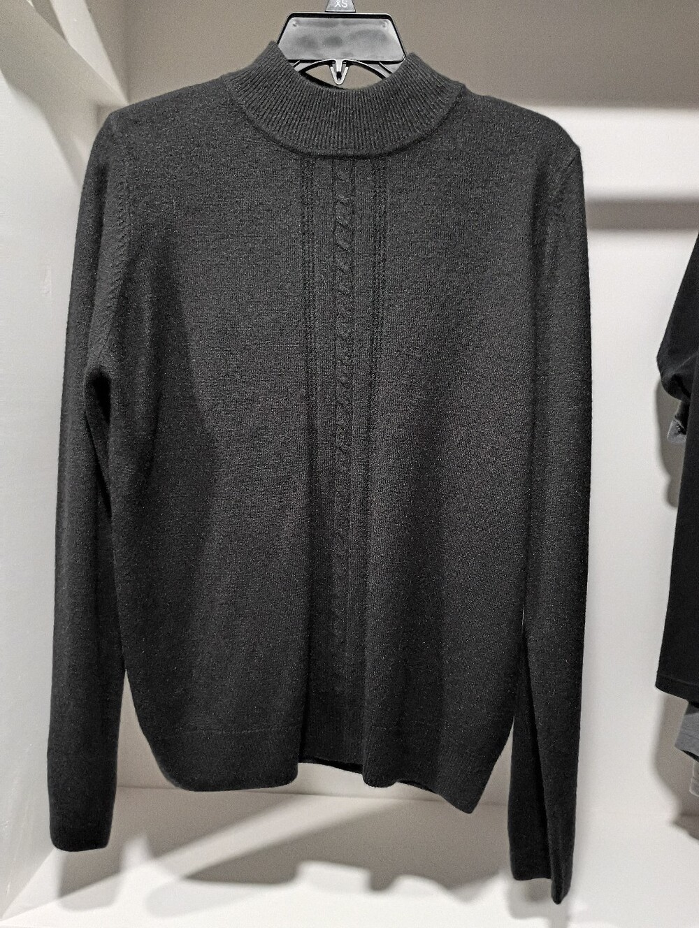 Laura Scott Mock Neck Knit Sweater